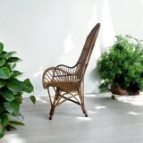 Vintage wicker chair/single seat/armchair