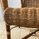 Fauteuil en osier vintage