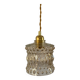 Suspension with vintage amber glass globe
