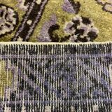 Antique Chinese Pao Tao Rug 145x68 cm, Wool, Gold and Brown