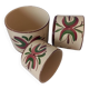Ensemble de pots en céramique peints vintage