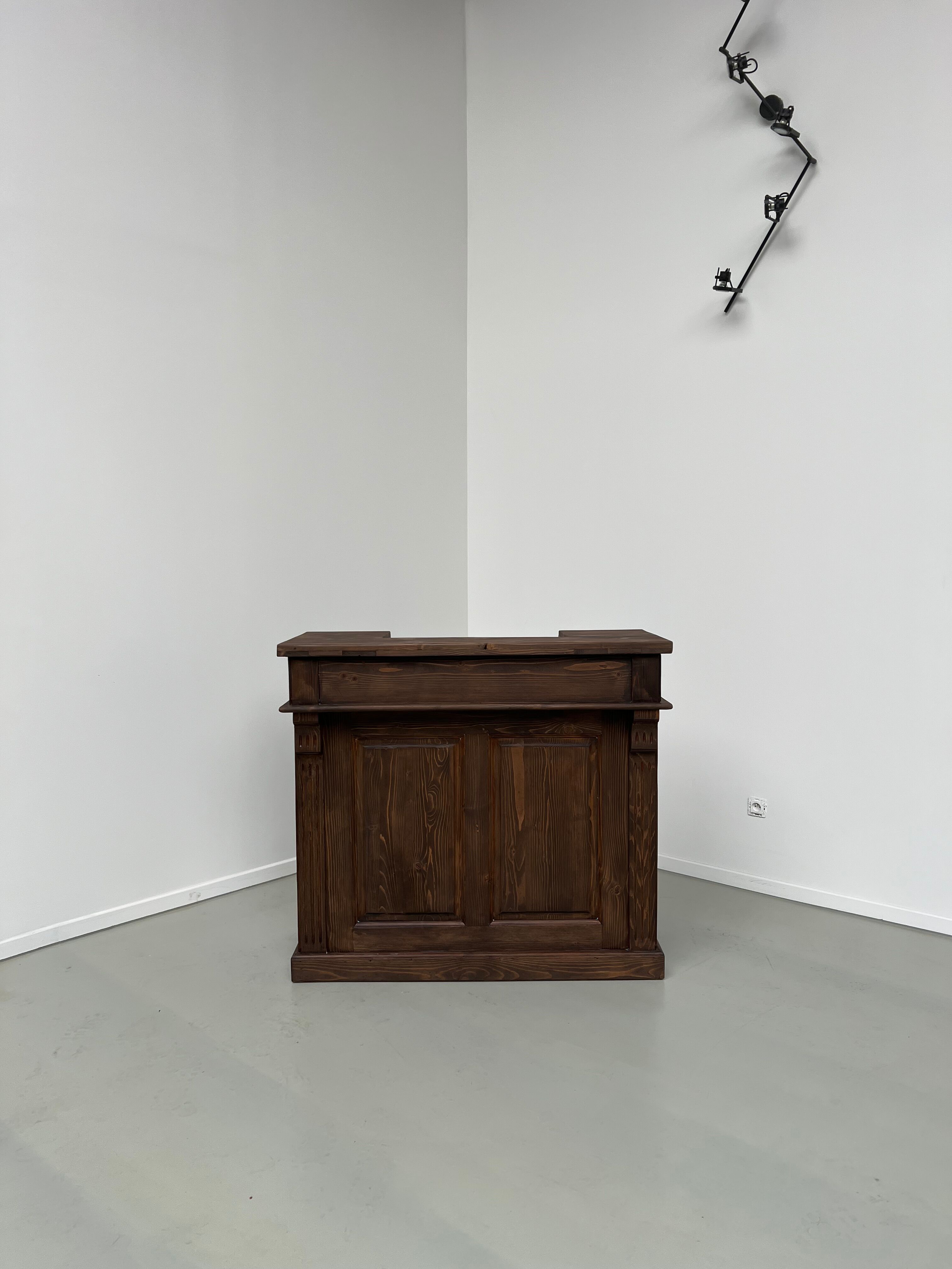 Pine trading counter completely restored