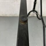 Marble and wrought iron bistro table