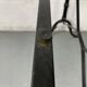 Marble and wrought iron bistro table