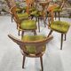 Lot  8 chaises bistrot 1970"