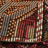 6x10 Geometric Pattern Vintage Kilim Rug, 188x309 Cm