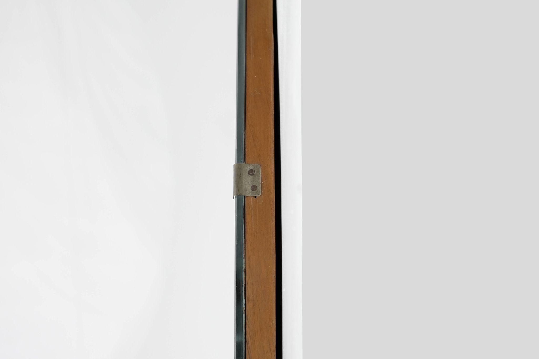 Large Vintage Mirror with silkscreen printing, from the 1950s.