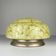 Yellow glass ceiling lamp Art Deco, 1950s