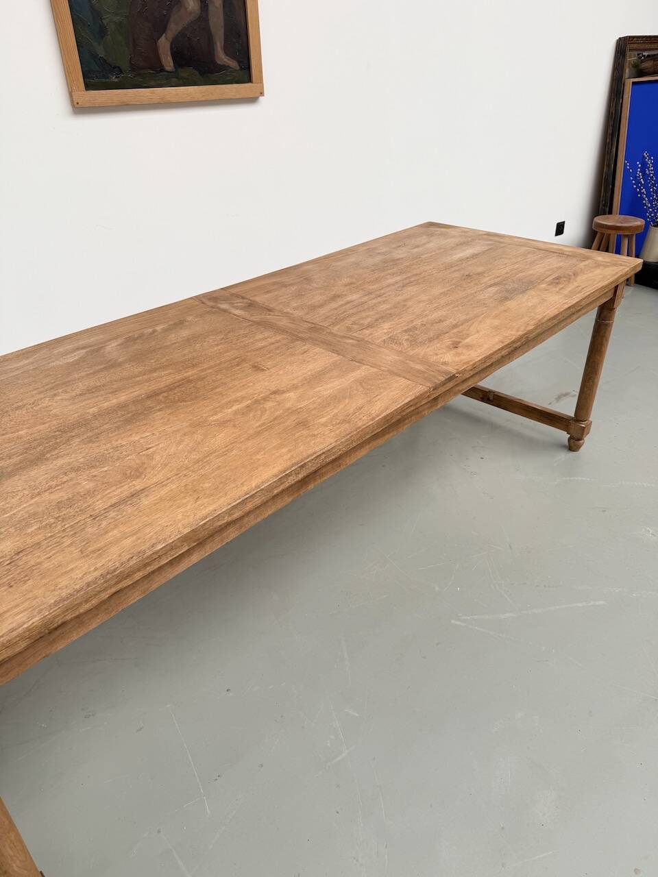 XL beech farmhouse table