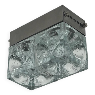 Iconic Poliarte 70s Lamp 'Denebe' - Handmade Glass Cubes