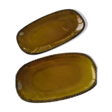 2 plates rectangular khaki gien