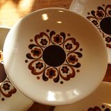 Lot of 10 vintage flat plates from the GIEN factory