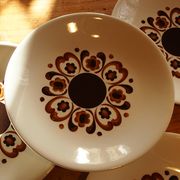 Lot of 10 vintage flat plates from the GIEN factory