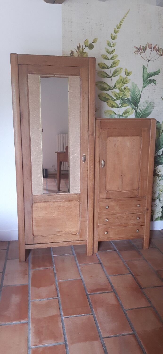 Asymmetrical wardrobe-chest of drawers
