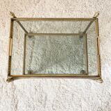 Brass and smoked glass dessert 60s