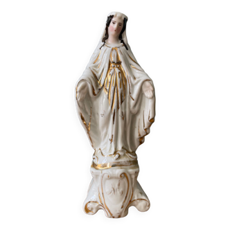 Vierge en porcelaine de Paris XIXème