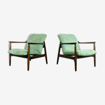 Customizable Pair Of Restored Mid Century Armchairs By Edmund Homa, 1960's