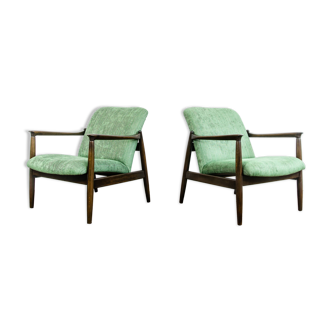 Paire personnalisable de fauteuils restaurés du milieu du siècle par Edmund Homa, années 1960