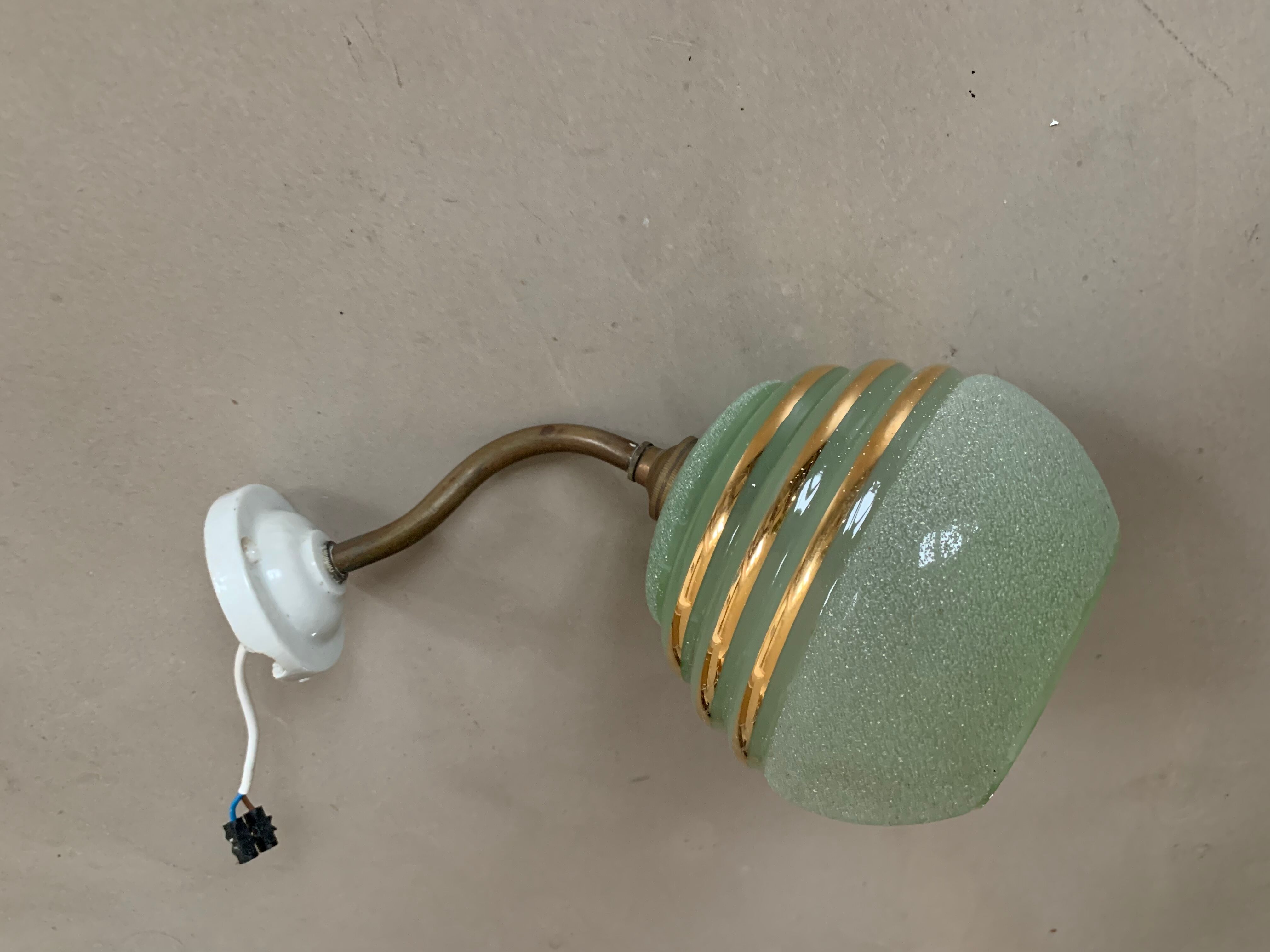 Old gooseneck wall lamp