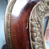 Miroir gravé vintage 1920 - 52x67cm