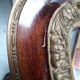 Miroir gravé vintage 1920 - 52x67cm