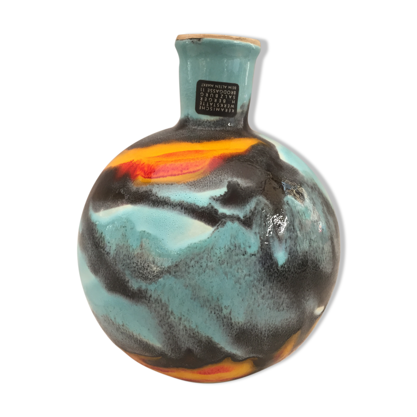 Vase atypical ball original Harro Berger Vienne