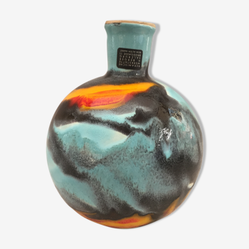 Vase boule atypique original Harro Berger Vienne artisanal