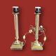 Pair of vintage solid brass lamp bases – Empire style