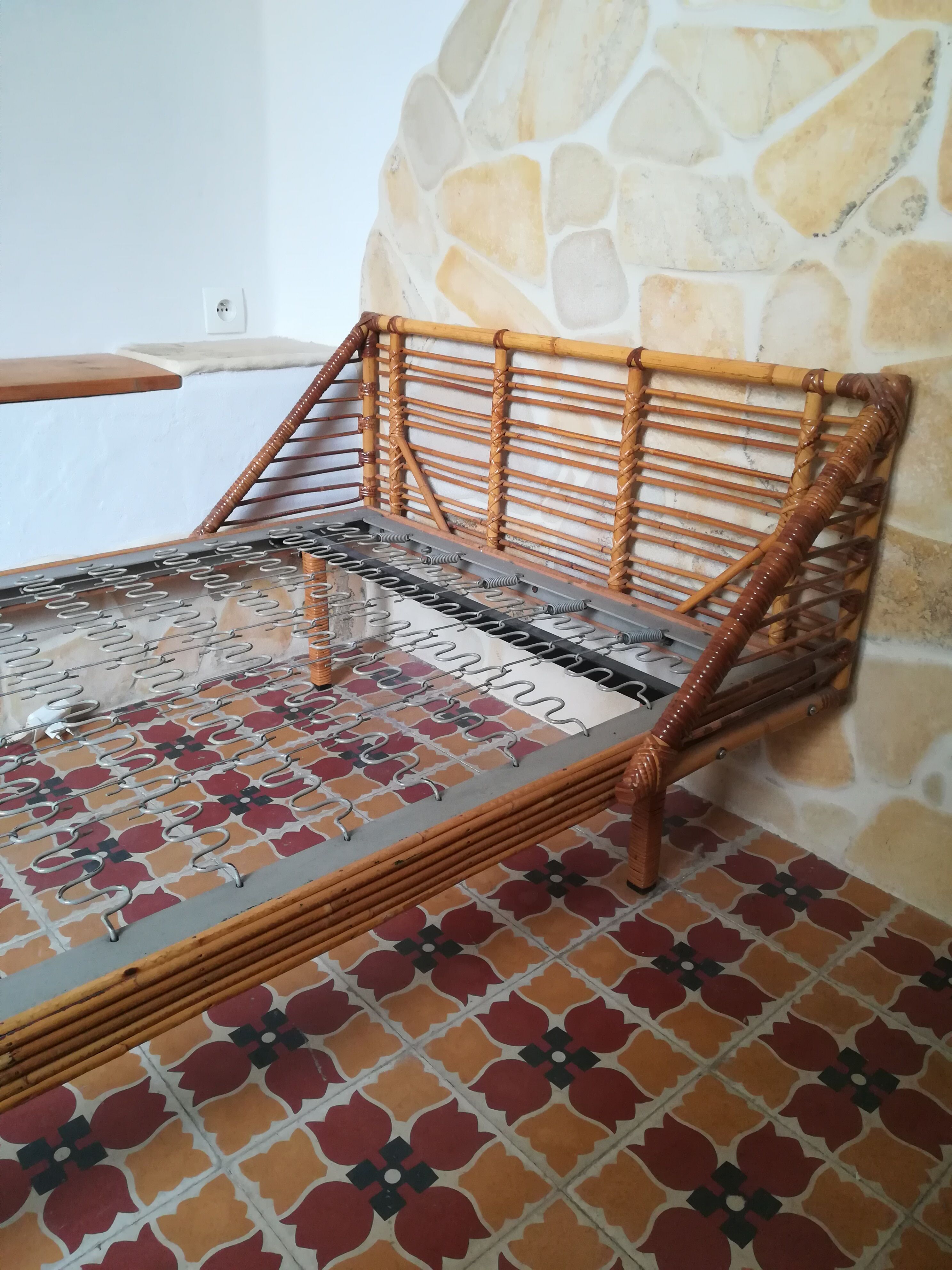 Rattan bench