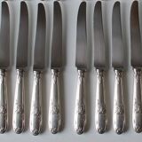Set of 12 silver-plated goldsmith's knives 'REX'
