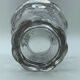 Glass vase or transparent crystal honeycomb art deco