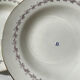 6 opaque porcelain soup plates from Digoin, "Suzy" model