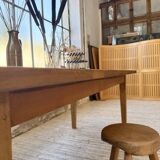 Table de ferme en pin et chêne