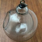 Mid-century glass hanging planter, 1960s