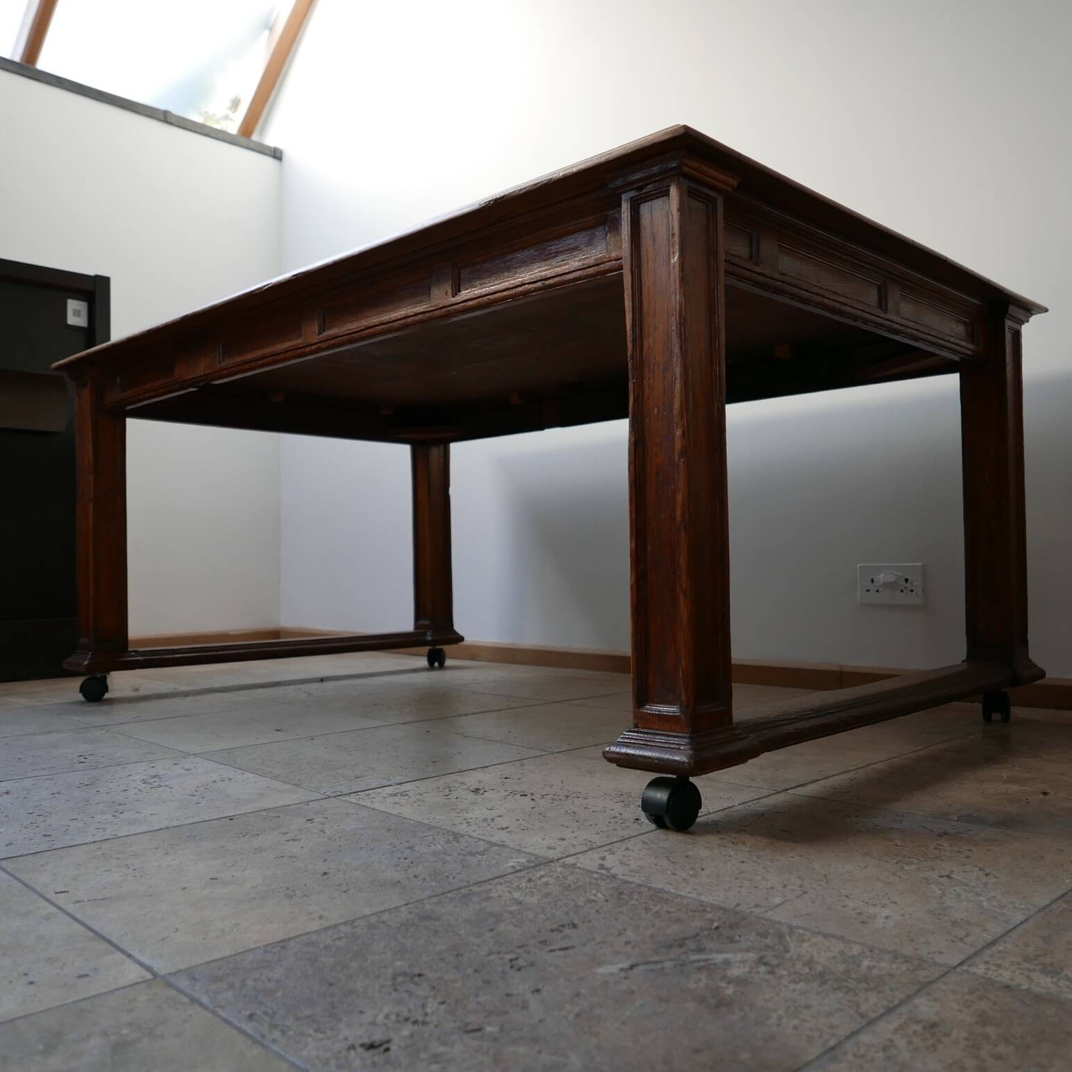Antique English Oak Refectory Table or Kitchen Island
