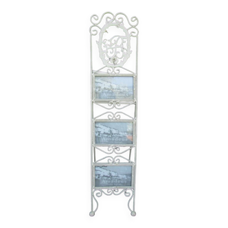 Photo holder, wrought iron jumble