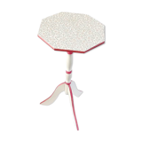 Vintage pedestal table restyled, antique pedestal table