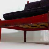 XL set of 8 mid-century lounge chairs, Belgium 1960s