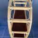 Vintage 1970s rattan bookshelf