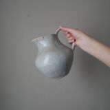 Vase with handle pitcher handmade pottery ceramic Wabi-Sabi Japandi Scandinavian countryside