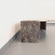 Vintage gray marble coffee table from the 70s