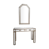 Console avec miroir assorti