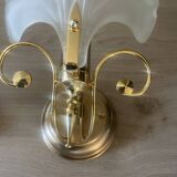 Pair of vintage shell wall lights