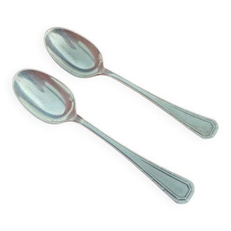Alfénide Christofle Series 2 small coffee spoons model Tosca in metal