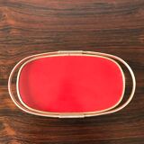 Red and golden tray