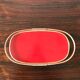 Red and golden tray