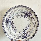 Large flat Iron Earth. Cream & blue color