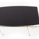 Coffee table glass and brass