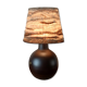 Belgian ceramic ball lamp with handmade shade – 19
