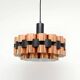 Copper lamp designed by Wener Schou for Coronell Elektro, 1970s